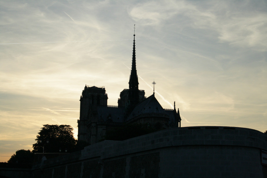 sunset Notre Dame